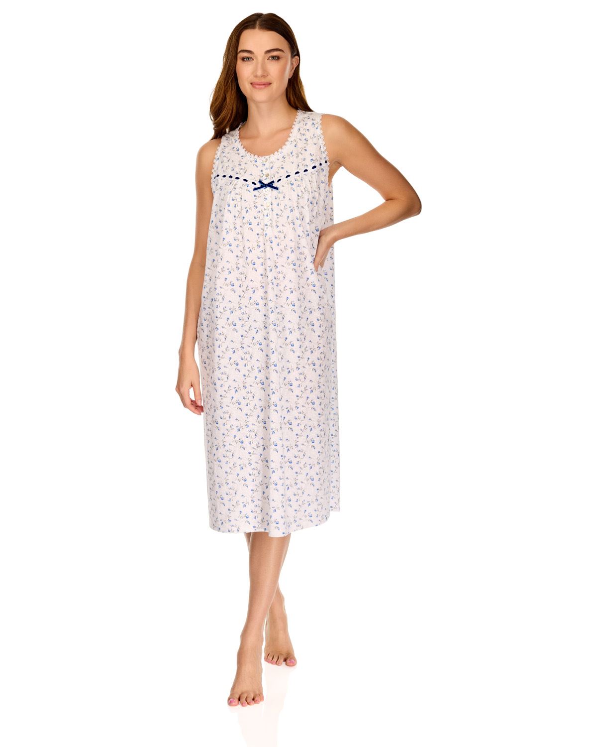 La Marquise Womens 'Velvet Rose' Sleeveless Nightie