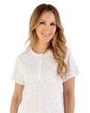 Slenderella Womens 40" Leaf Print Jersey Nightdress