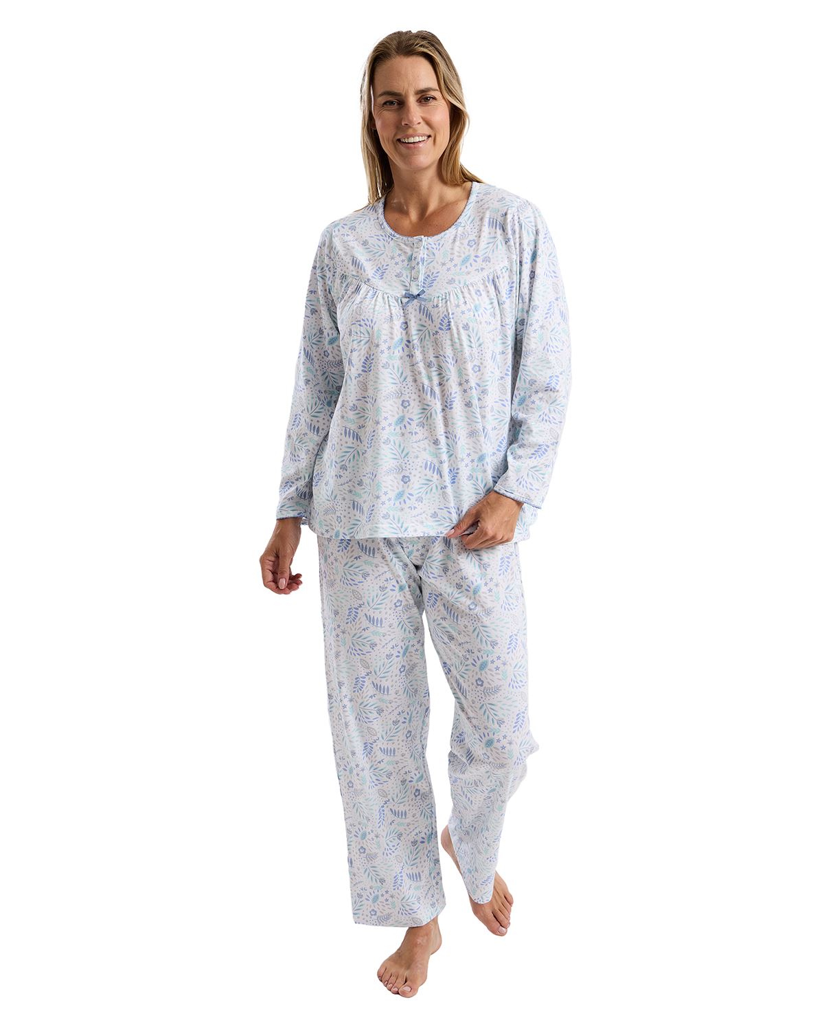 Marlon Womens Fun Floral Long Sleeve Pyjamas