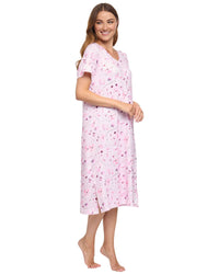 La Marquise Womens 'Floral Reflections' Short Sleeve Nightie