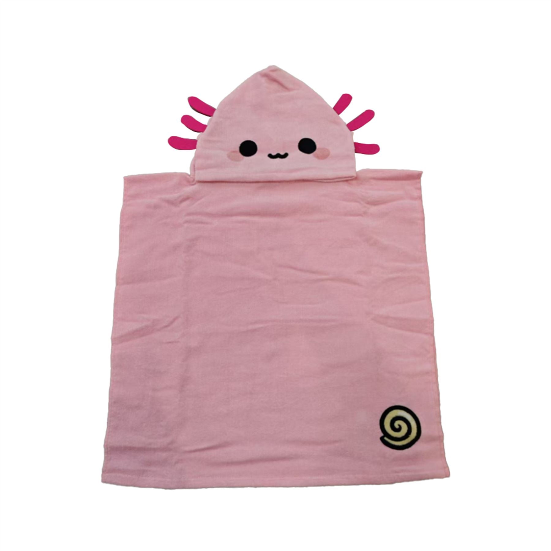 Adoramals Maddie the Axolotl Kids Hooded Towel
