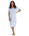Countess Christie Womens Open Back Woven Poplin Nightie
