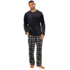 Cargo Bay Mens Polished Fleece Check Pyjamas