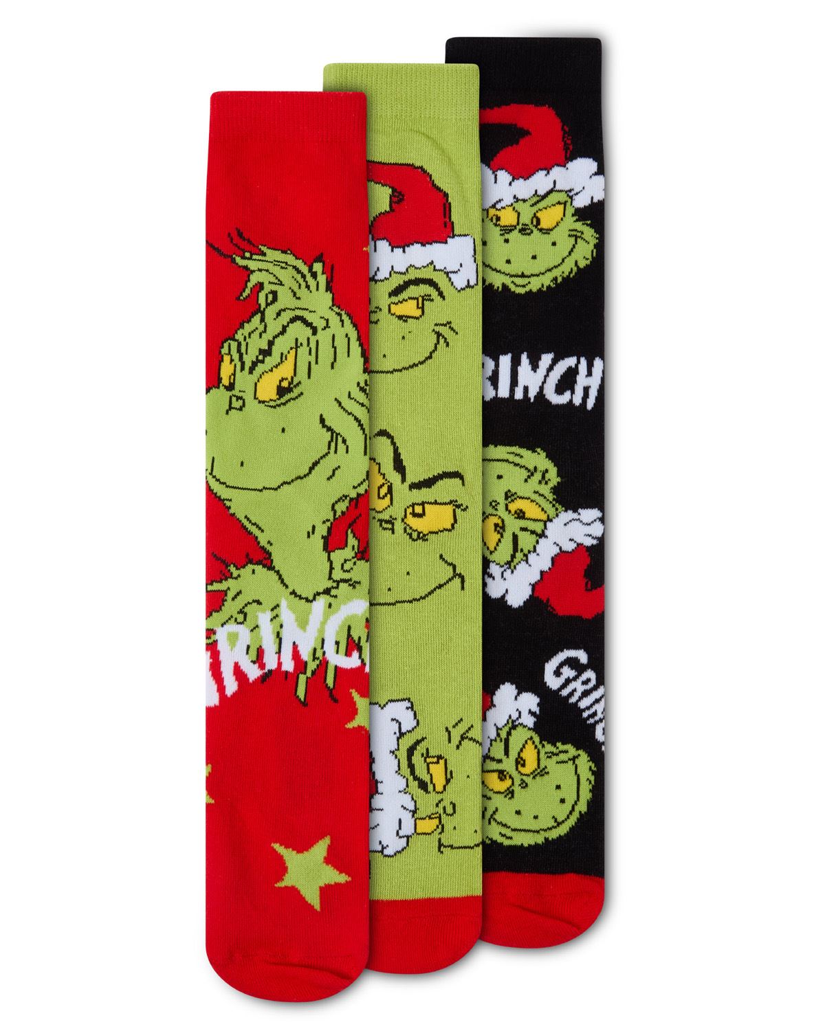 6 Pairs Grinch Christmas Socks