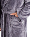 Huggable Mens Embossed Football Hooded Robe