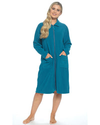 Undercover Womens Zip Fleece Dressing Gown