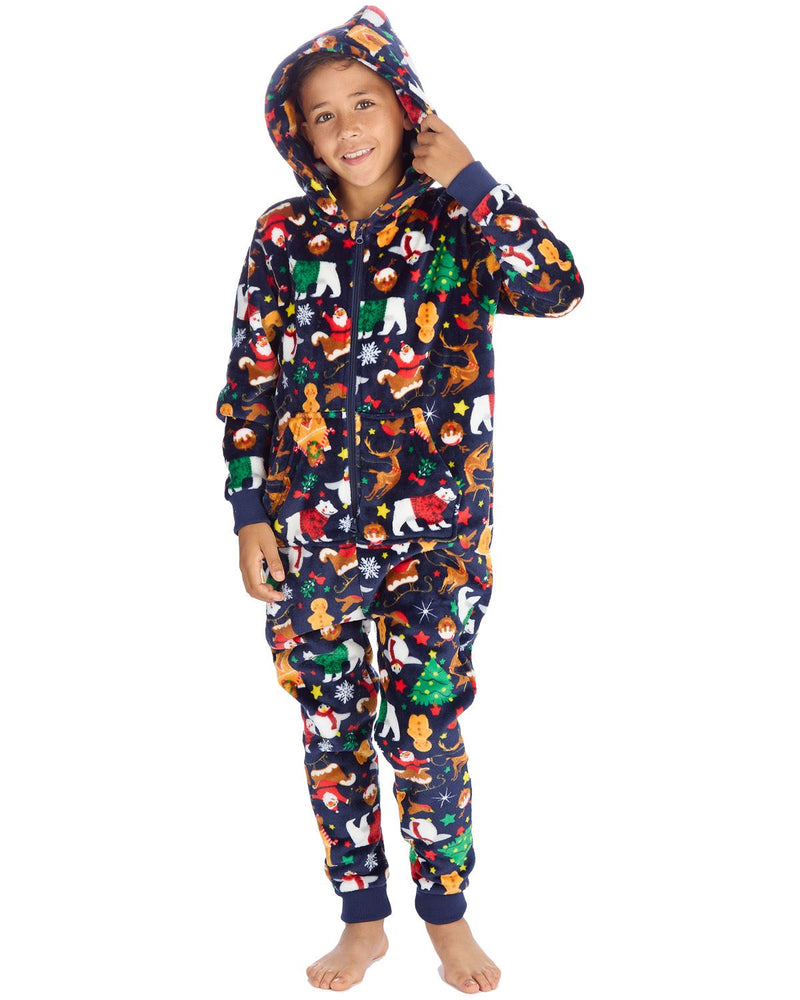 Huggable Matching Family Fleece Christmas Onesies