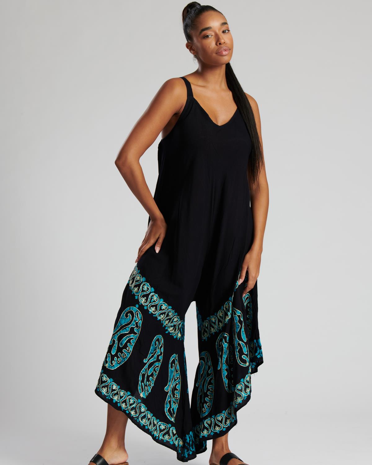 Womens Paisley Print Romper