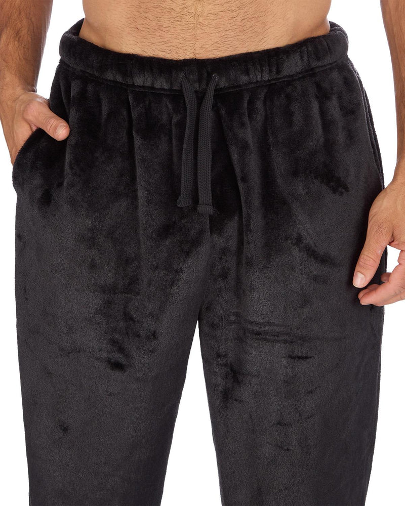 Cargo Bay Mens Polished Fleece Plain Pyjama Set