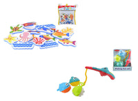 Kids Bath Toys - Stickers and Fishing Rod Set