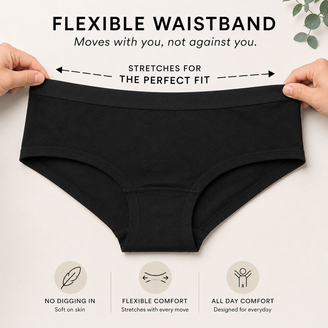Girls 10 Pack Plain Black Short Knickers