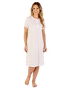 Slenderella Womens 40" Leaf Print Jersey Nightdress