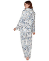 La Marquise Womens 'Blue Leopard' Supersoft Lounge Pyjamas