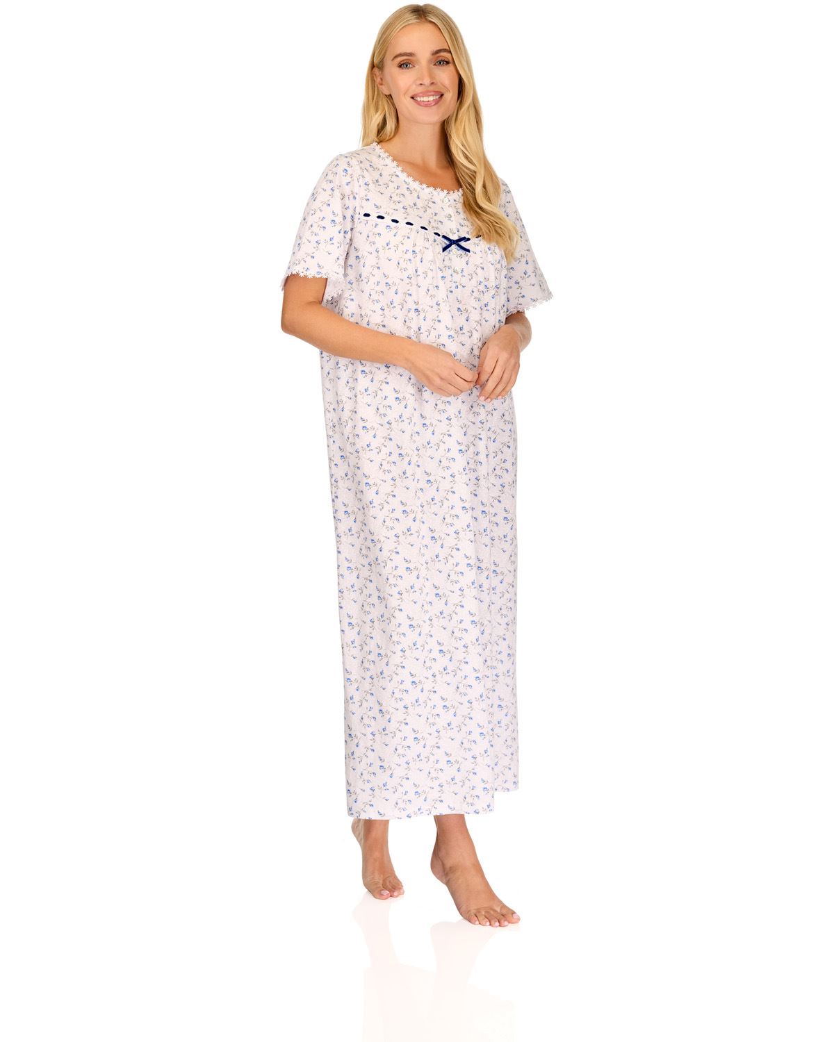 La Marquise Womens 'Velvet Rose' Short Sleeve Nightie