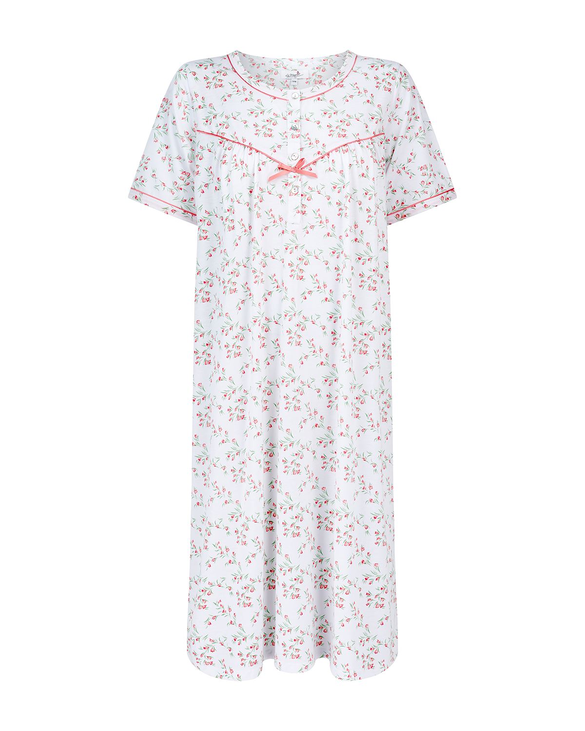 La Marquise Womens 'Moonlit Tulip' 43" & 50" Short Sleeve Nightie