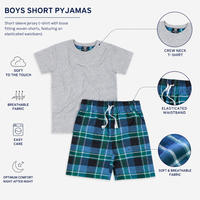Cargo Bay Boys Check Short Pyjamas