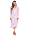 La Marquise Womens 'Floral Reflections' Long Sleeve Nightie