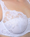 Gemm Womens Floral Embroidered Bra