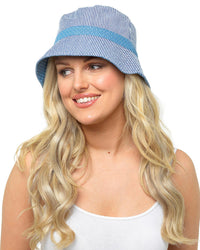 Foxbury Womens Cotton Reversible Bucket Hat