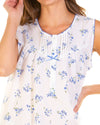 La Marquise Womens Meadow Sleeveless Nightie