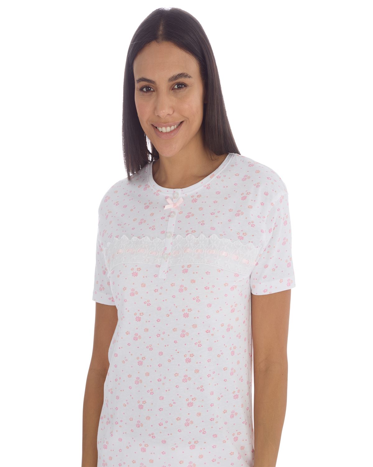 Cottonique Womens Cotton Floral Pyjama Set