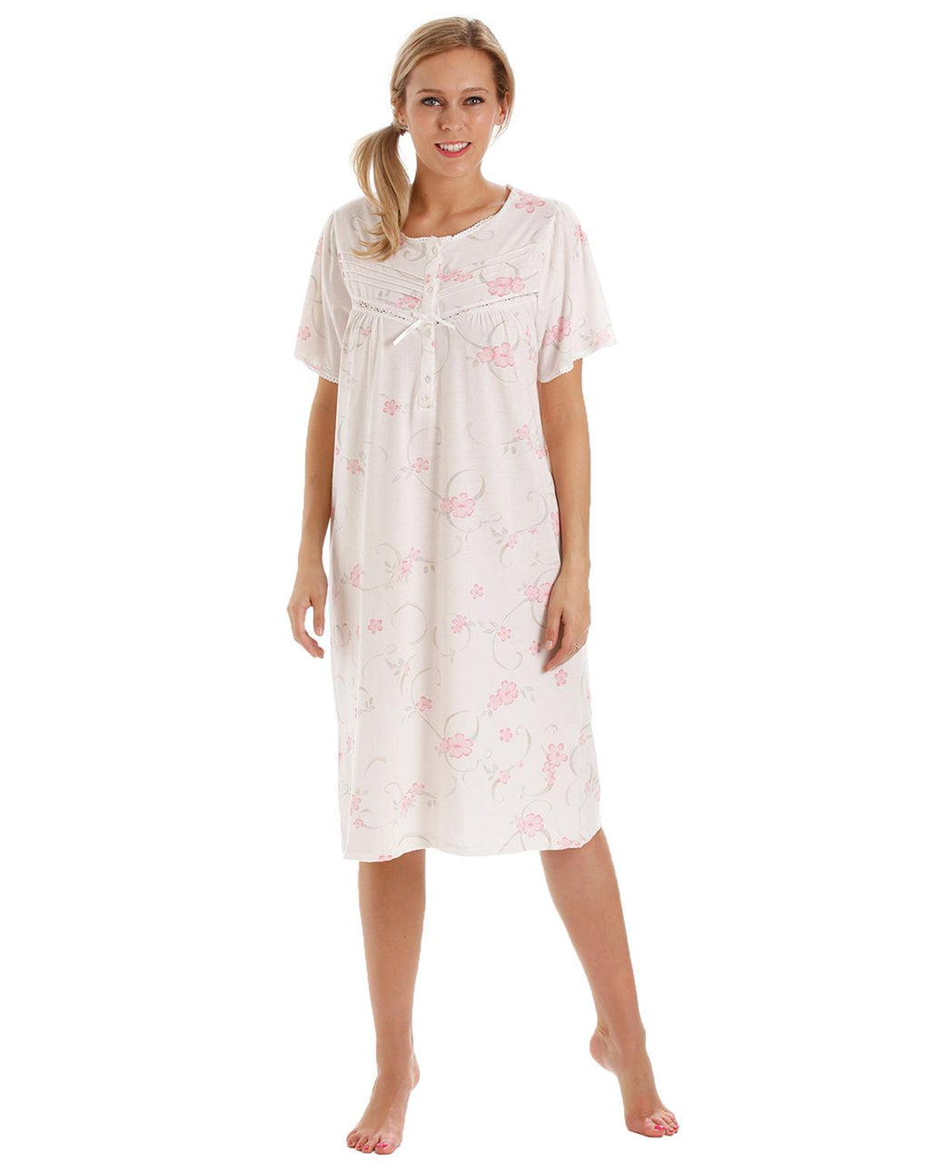Lady Olga Womens Short Sleeve Jersey Nightie – Slumber Hut