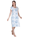 La Marquise Womens Vintage Bouquet Short Sleeve 43" Jersey Nightie