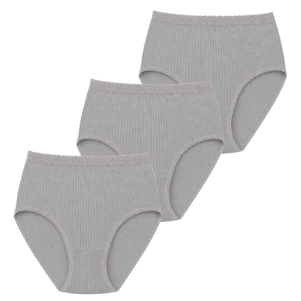 Anucci Womens Lace Trim Full Briefs