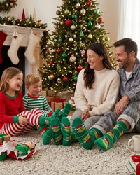 2 Pairs Grinch Slipper Socks - Gift Box