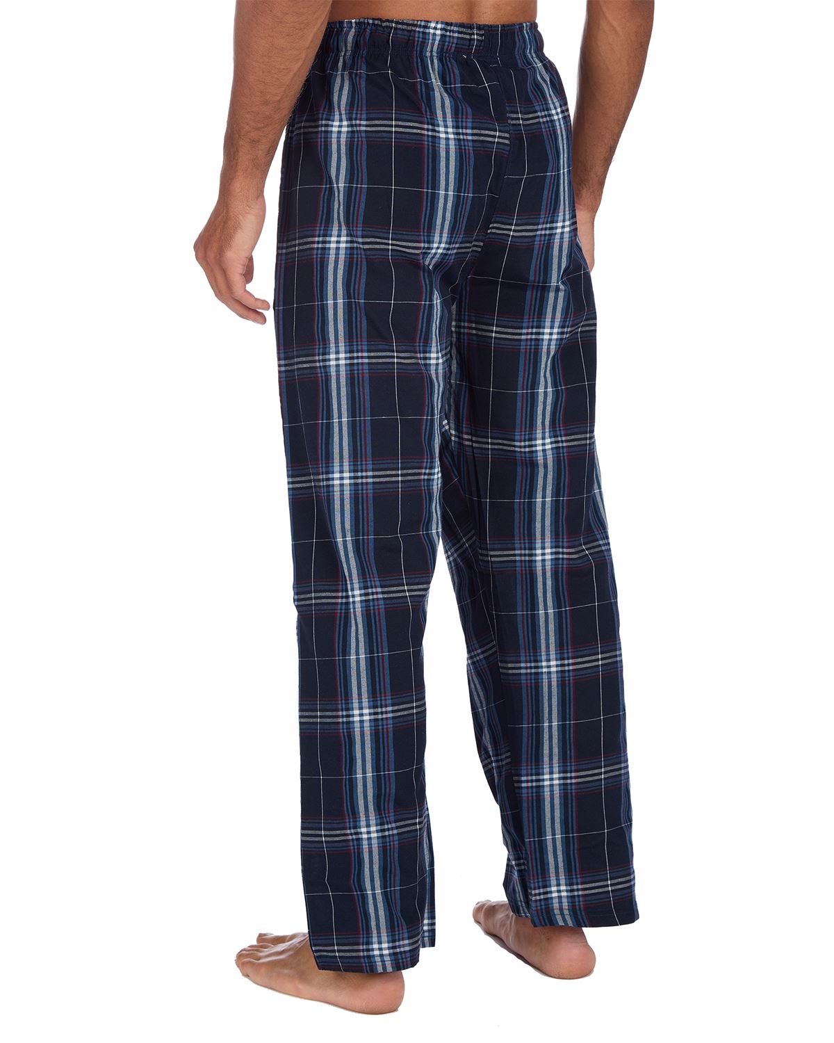 Cargo Bay Mens Woven Check Lounge Pants - 2 Pack