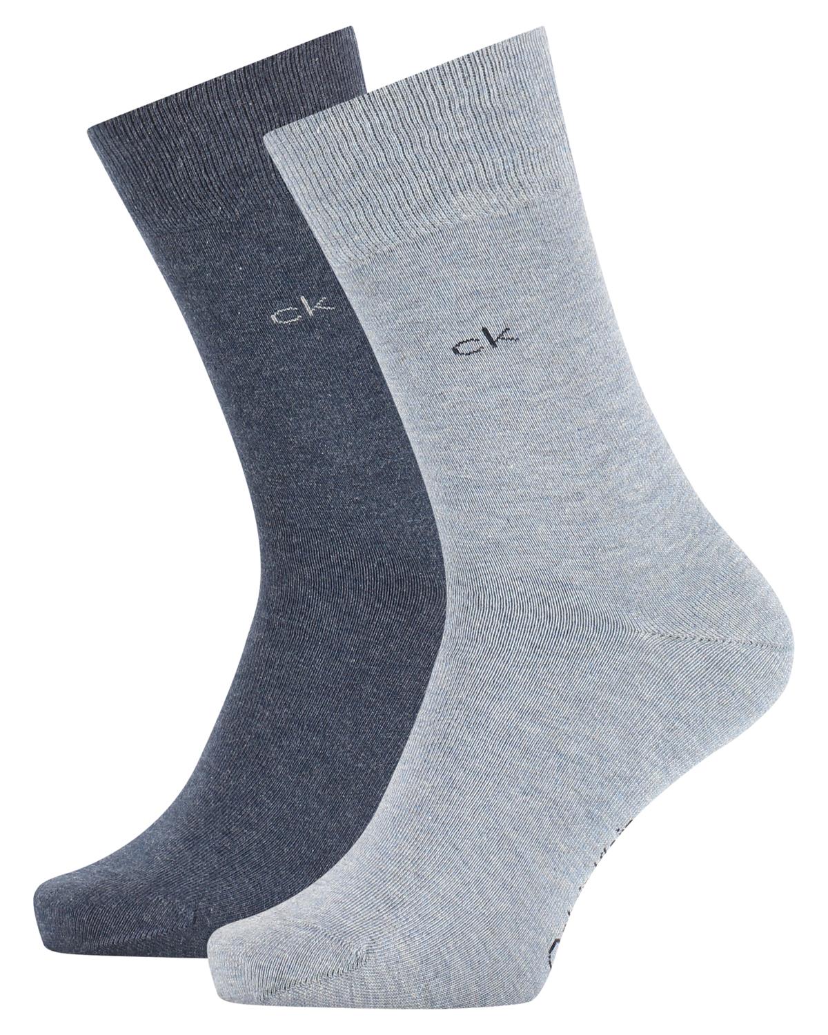 Calvin Klein Mens 2 Pack Dress Socks