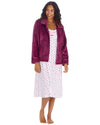 Ladies Embossed Button Bed Jacket