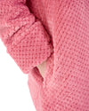Slenderella Womens 52" Waffle Fleece Button Dressing Gown
