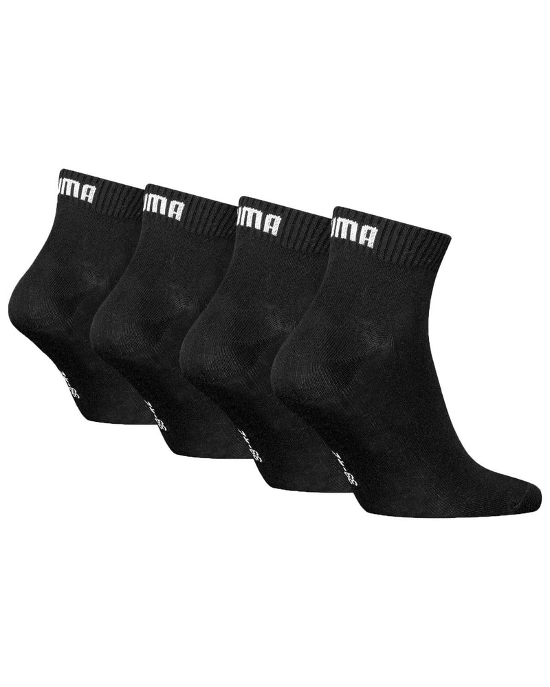 Puma Unisex 4 Pack Quarter Socks