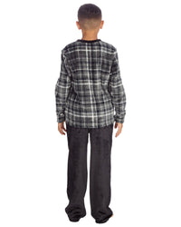 Cargo Bay Boys Polished Fleece Check Pyjamas