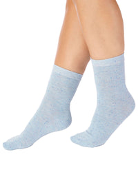 Slenderella Womens 2 Pack Marl Effect Leisure Socks