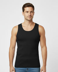 Slumber Hut Mens 6 Pack 100% Cotton Jersey Vests
