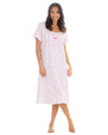 Cottonique Womens Jersey Cotton Short Sleeve Nightie