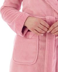 Slenderella Womens 46" Mini Waffle Dressing Gown