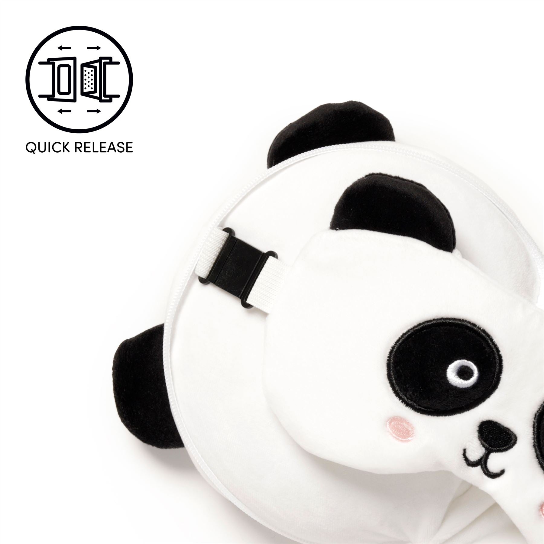 Relaxeazzz Panda Plush Travel Pillow & Eye Mask