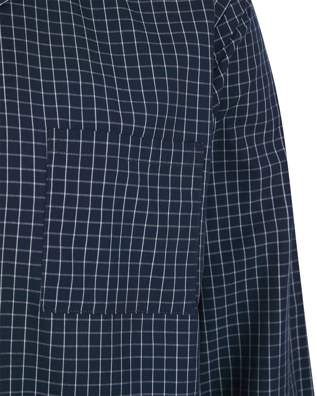 Walker Reid Mens Check 42" Button Down Nightshirt