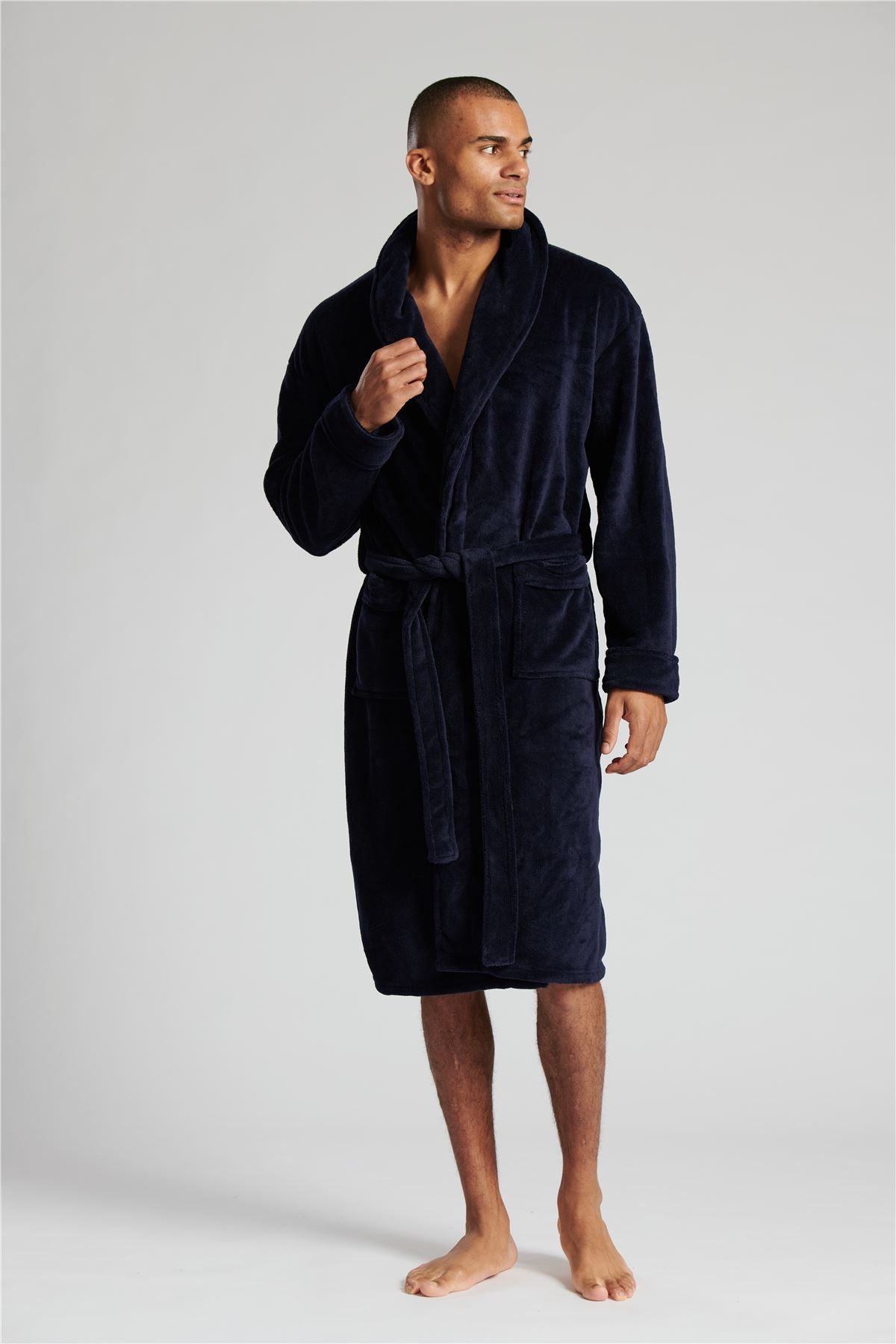 U2skiin Warm Robe With Hood Men Robe Plush U2SKIIN Mens Robe With