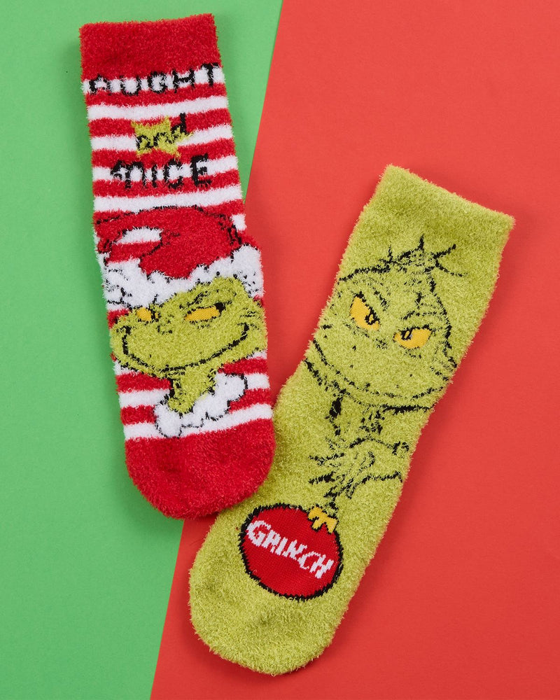 2 Pairs Family Grinch Cosy Socks