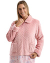 Marlon Womens Cosy Bedjacket Faux Fur Soft Warm Comfy Bed Jacket