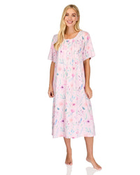 La Marquise Womens 'Watercolours' 43" & 50" Short Sleeve Nightie