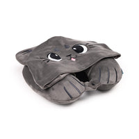 Hoodeazzz Adoramals Plush Memory Foam Travel Pillow & Hood