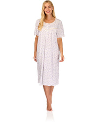 La Marquise Womens 'Vintage Blossoms' Short Sleeve Nightie