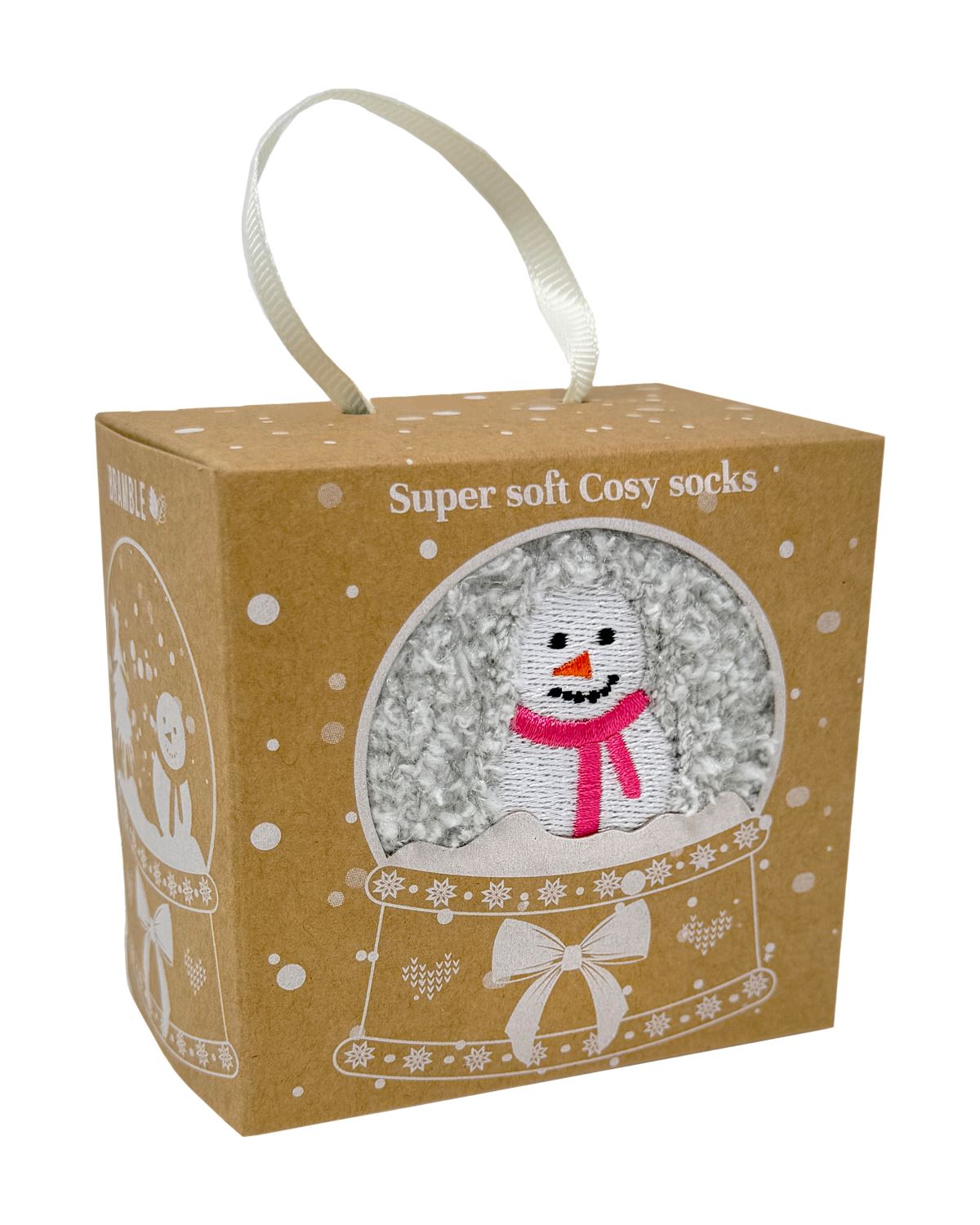 Ladies Bramble Fluffy Socks Gift Box