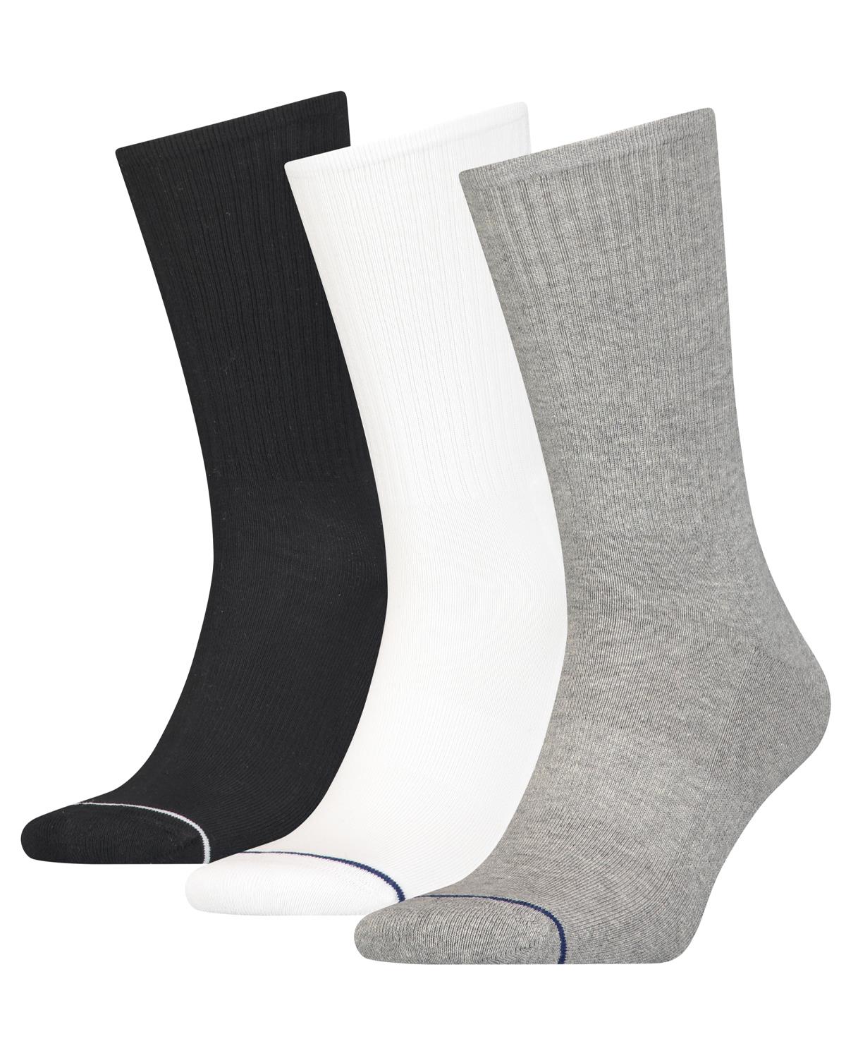 Calvin Klein Mens 3 Pack Cushion Crew Plain Socks
