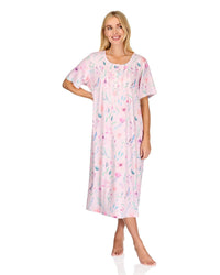 La Marquise Womens 'Watercolours' 43" & 50" Short Sleeve Nightie